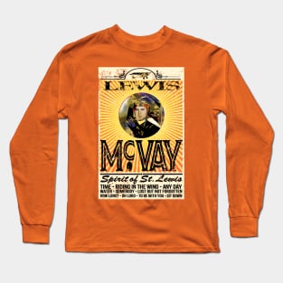 Back Logo 1978 Lewis McVay Spirit of St Lewis Concert Poster Long Sleeve T-Shirt